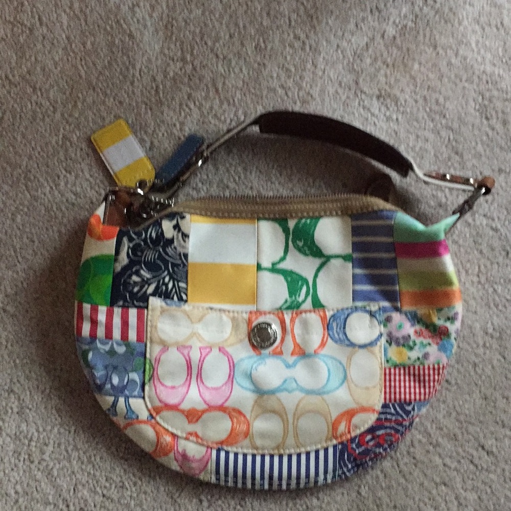 Coach hobo bag. Multicolored 12x9
